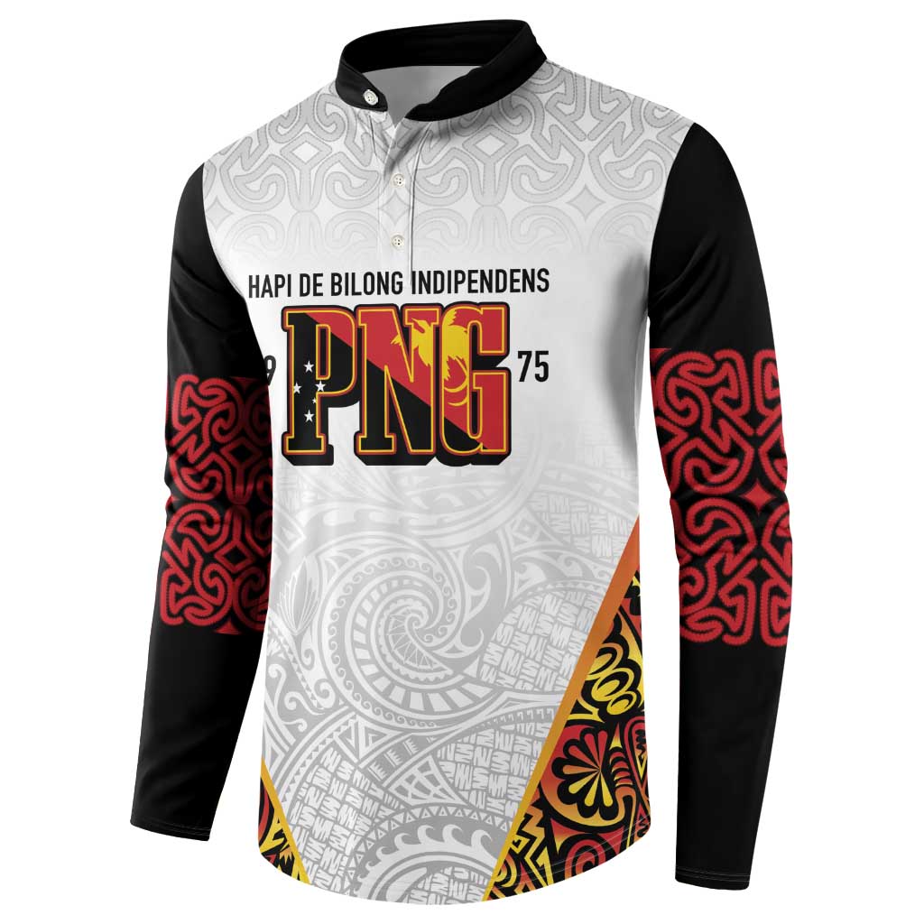 Personalized Papua New Guinea Button Sweatshirt Hapi De bilong Indipendens PNG LT7 - Polynesian Pride