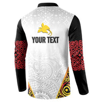 Personalized Papua New Guinea Button Sweatshirt Hapi De bilong Indipendens PNG LT7 - Polynesian Pride
