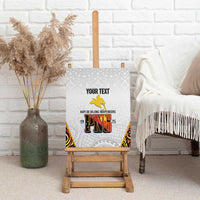 Personalized Papua New Guinea Canvas Wall Art Hapi De bilong Indipendens PNG LT7 - Polynesian Pride