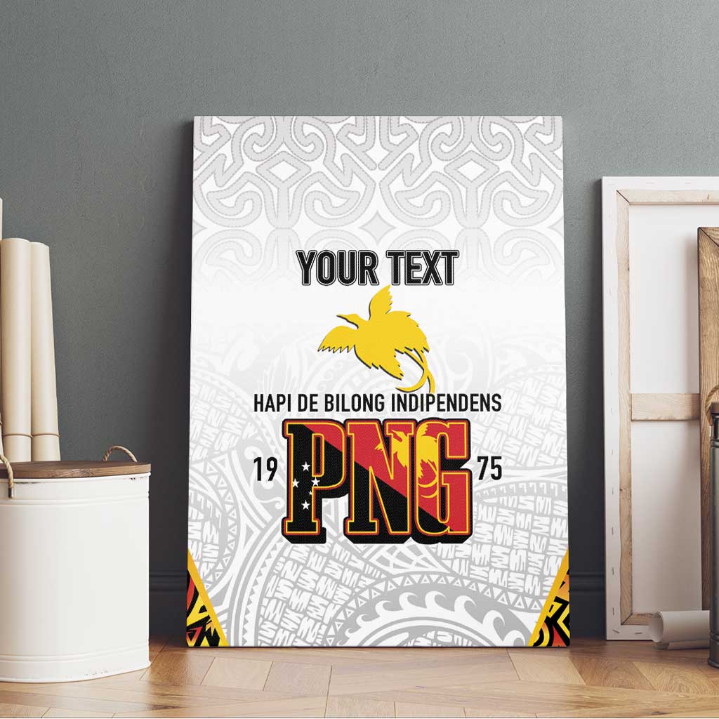 Personalized Papua New Guinea Canvas Wall Art Hapi De bilong Indipendens PNG LT7 - Polynesian Pride