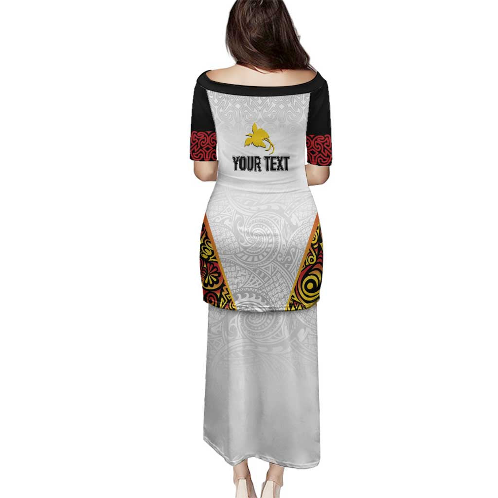 Personalized Papua New Guinea Family Matching Puletasi and Hawaiian Shirt Hapi De bilong Indipendens PNG