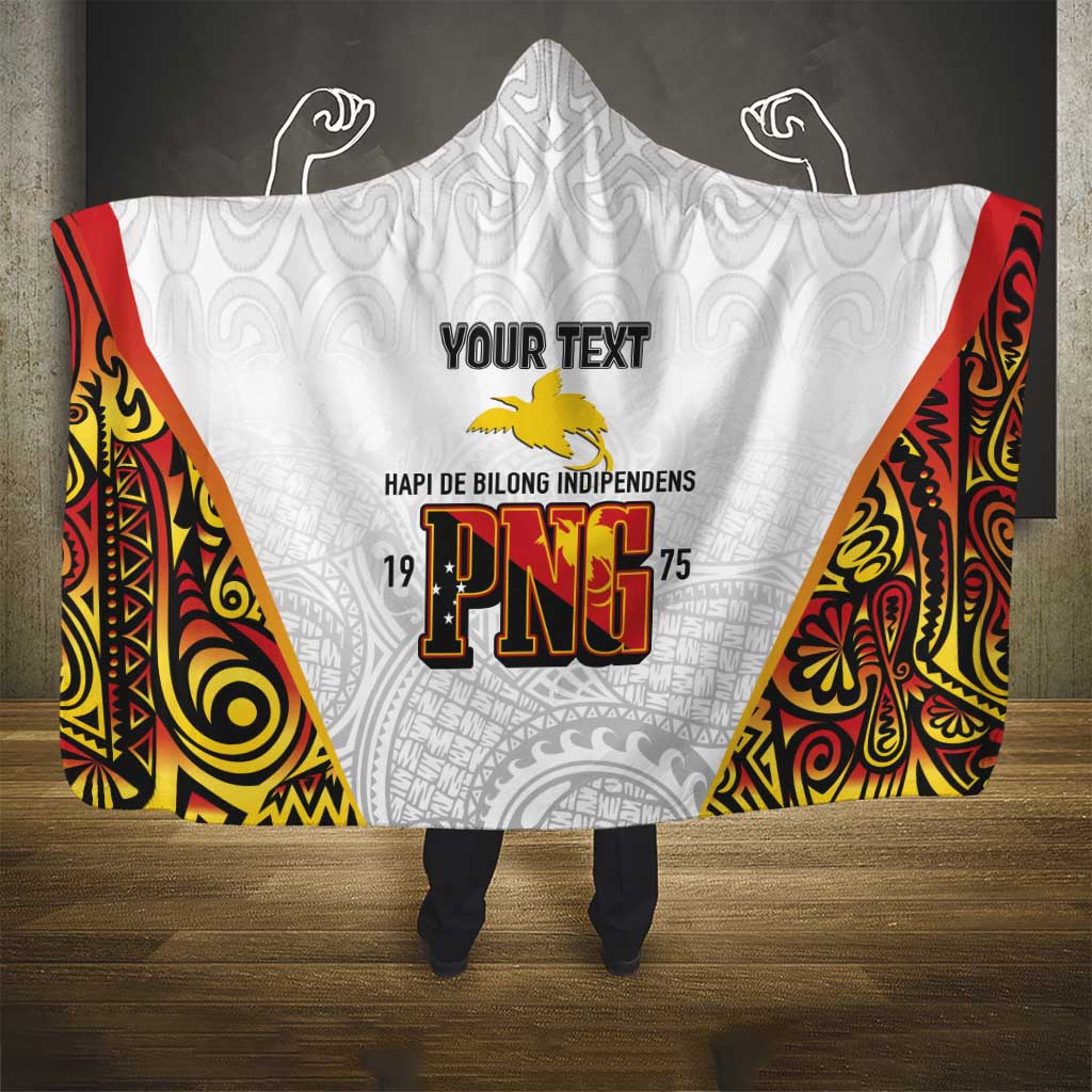 Personalized Papua New Guinea Hooded Blanket Hapi De bilong Indipendens PNG LT7 - Polynesian Pride