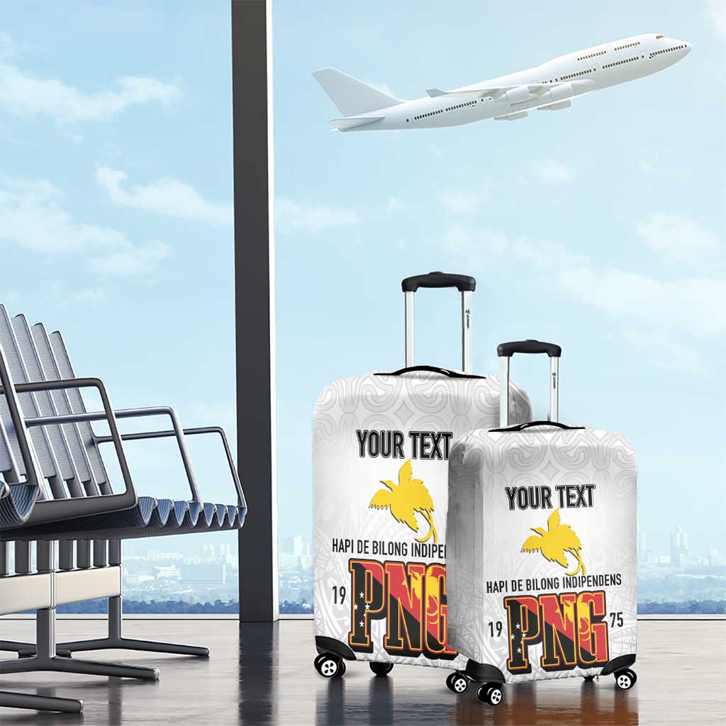 Personalized Papua New Guinea Luggage Cover Hapi De bilong Indipendens PNG