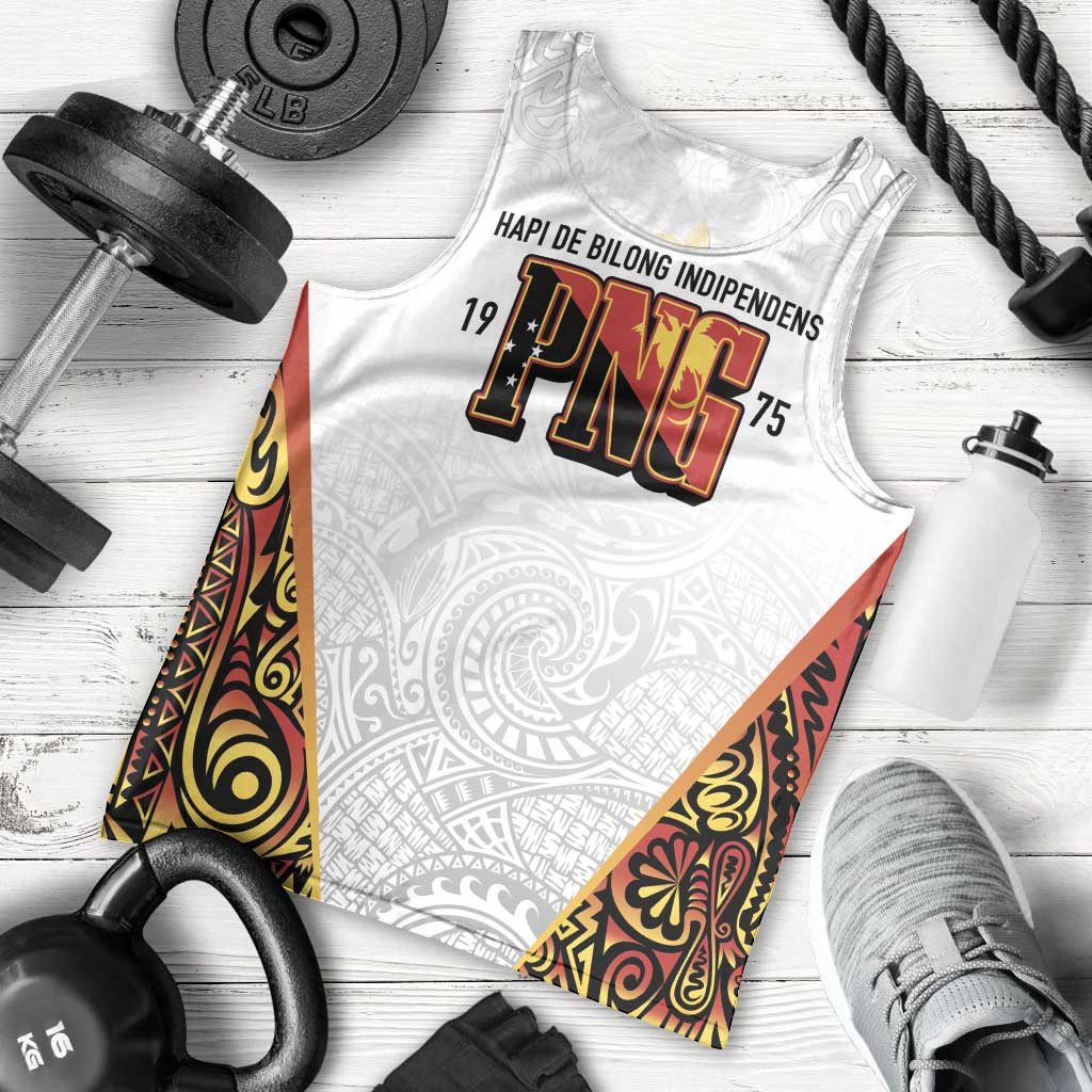 Personalized Papua New Guinea Men Tank Top Hapi De bilong Indipendens PNG LT7 - Polynesian Pride