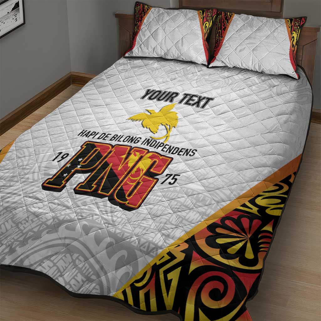 Personalized Papua New Guinea Quilt Bed Set Hapi De bilong Indipendens PNG LT7 - Polynesian Pride