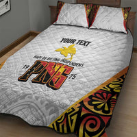 Personalized Papua New Guinea Quilt Bed Set Hapi De bilong Indipendens PNG LT7 - Polynesian Pride