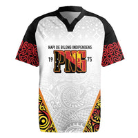 Personalized Papua New Guinea Rugby Jersey Hapi De bilong Indipendens PNG