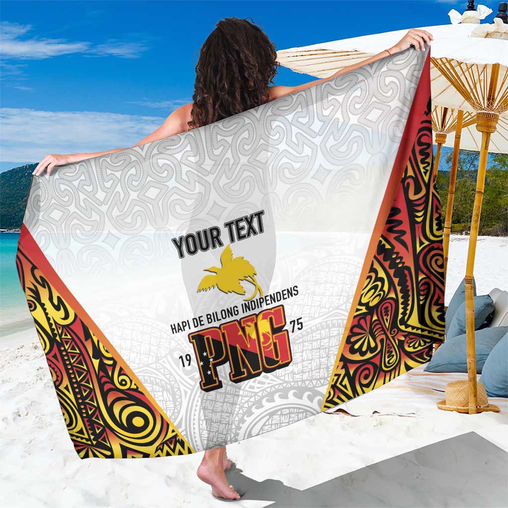 Personalized Papua New Guinea Sarong Hapi De bilong Indipendens PNG