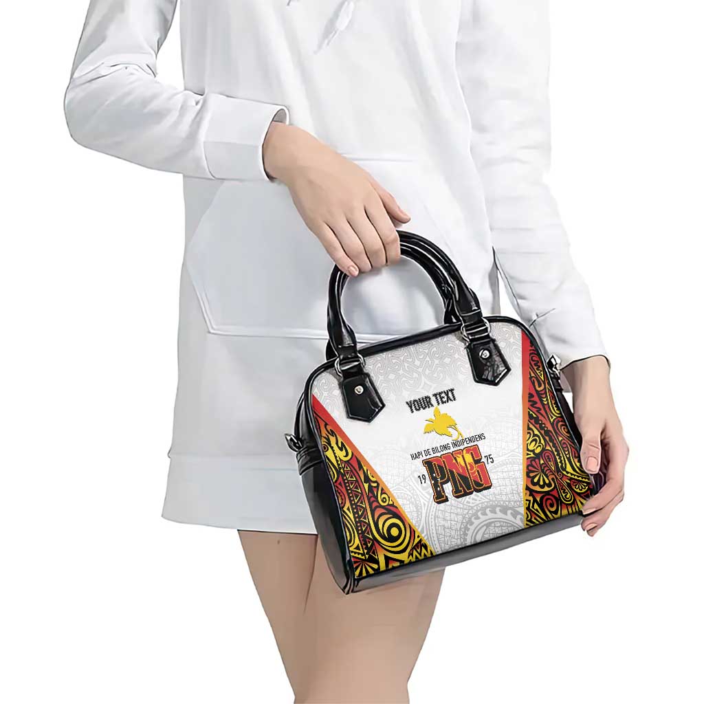 Personalized Papua New Guinea Shoulder Handbag Hapi De bilong Indipendens PNG