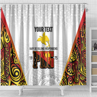 Personalized Papua New Guinea Shower Curtain Hapi De bilong Indipendens PNG