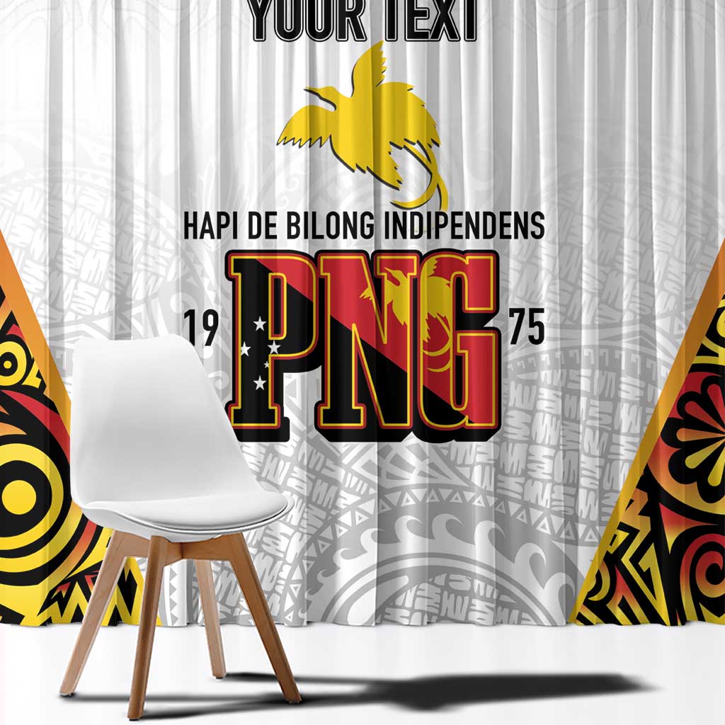 Personalized Papua New Guinea Window Curtain Hapi De bilong Indipendens PNG LT7 - Polynesian Pride