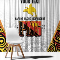 Personalized Papua New Guinea Window Curtain Hapi De bilong Indipendens PNG LT7 - Polynesian Pride