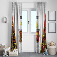 Personalized Papua New Guinea Window Curtain Hapi De bilong Indipendens PNG LT7 - Polynesian Pride