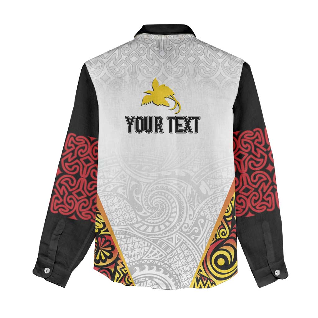 Personalized Papua New Guinea Women Casual Shirt Hapi De bilong Indipendens PNG