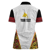 Personalized Papua New Guinea Women Polo Shirt Hapi De bilong Indipendens PNG