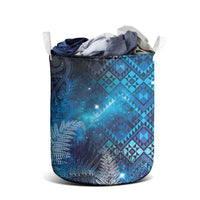 Aotearoa Taniko Matariki Laundry Basket Cosmic Blue LT7 - Polynesian Pride