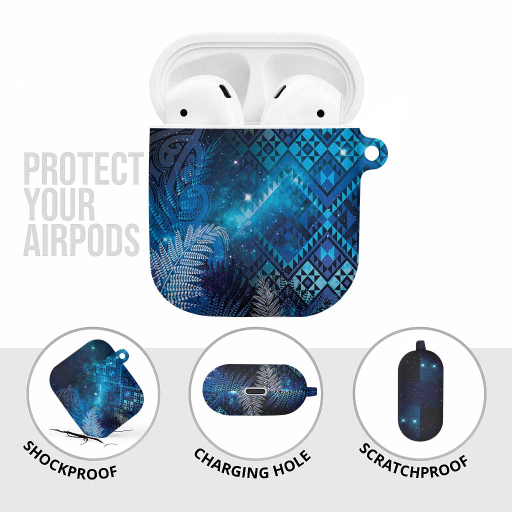 Aotearoa Taniko Matariki AirPods Case Cosmic Blue LT7 - Polynesian Pride