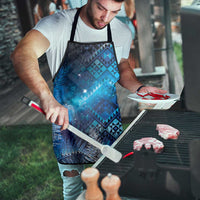 Aotearoa Taniko Matariki Apron Cosmic Blue LT7 - Polynesian Pride
