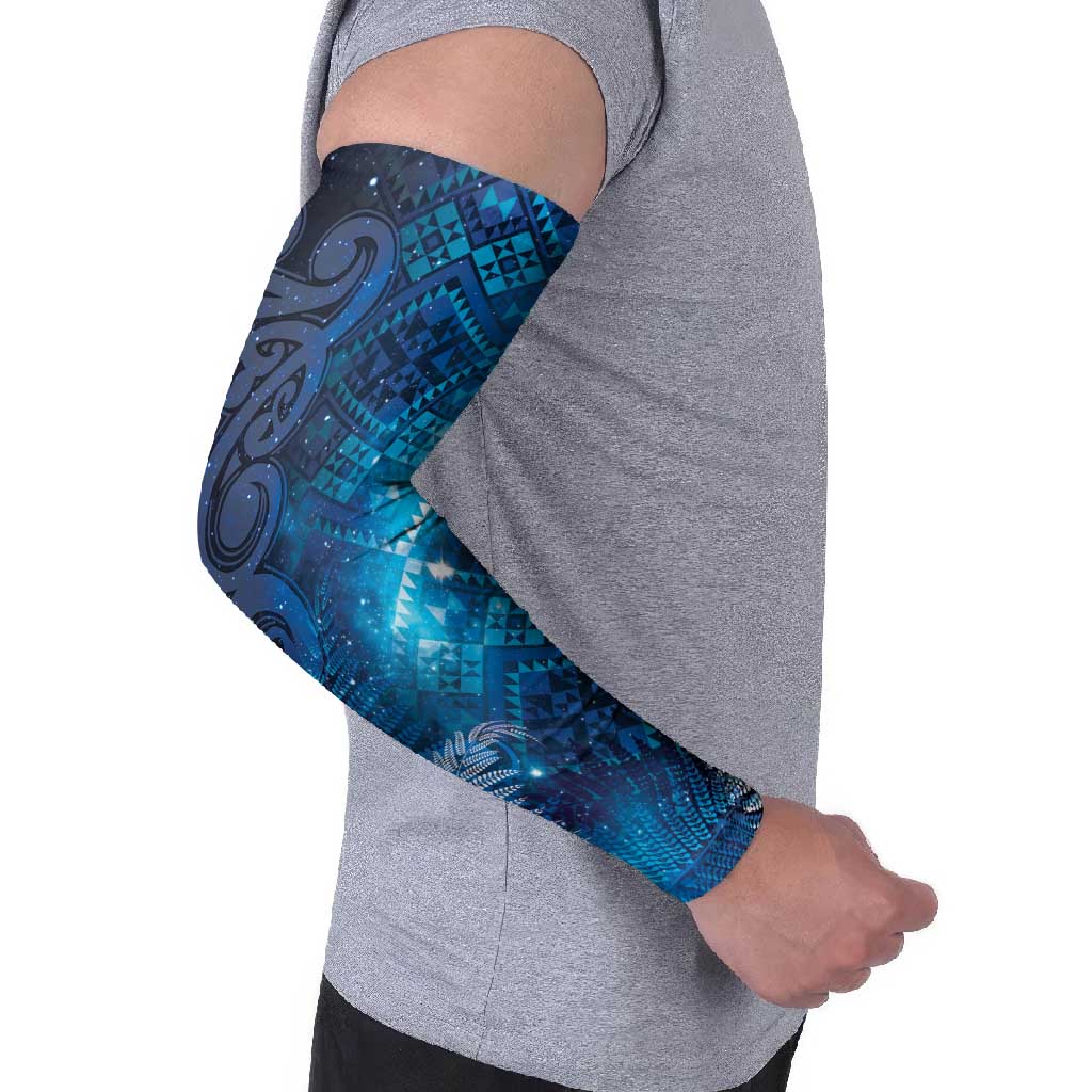 Aotearoa Taniko Matariki Arm Sleeves Cosmic Blue LT7 - Polynesian Pride