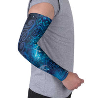 Aotearoa Taniko Matariki Arm Sleeves Cosmic Blue LT7 - Polynesian Pride