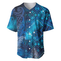 Aotearoa Taniko Matariki Baseball Jersey Cosmic Blue