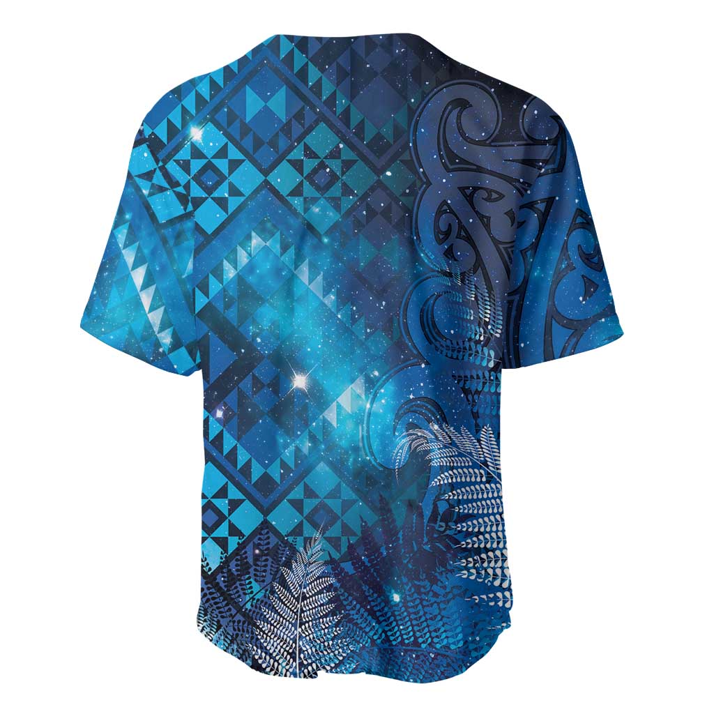 Aotearoa Taniko Matariki Baseball Jersey Cosmic Blue