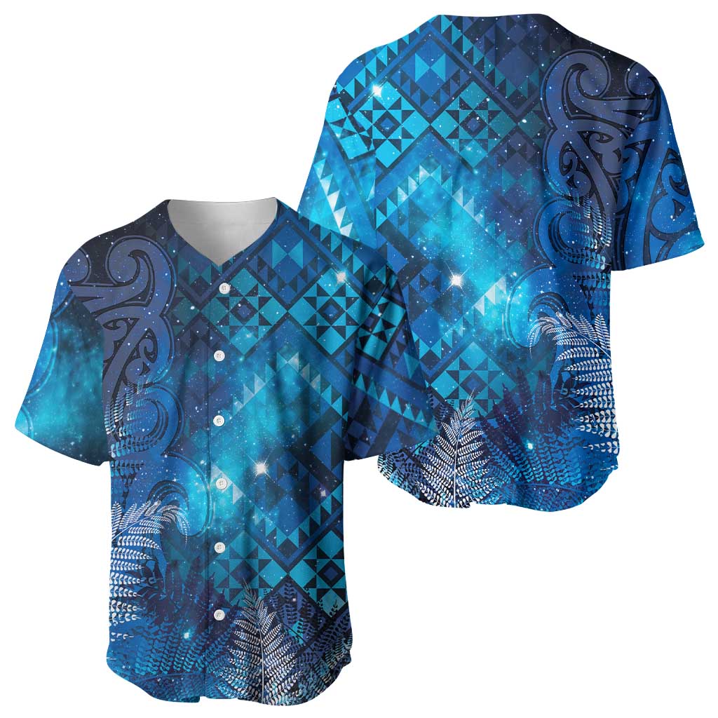 Aotearoa Taniko Matariki Baseball Jersey Cosmic Blue