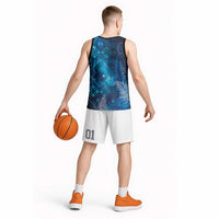 Aotearoa Taniko Matariki Basketball Jersey Cosmic Blue LT7 - Polynesian Pride