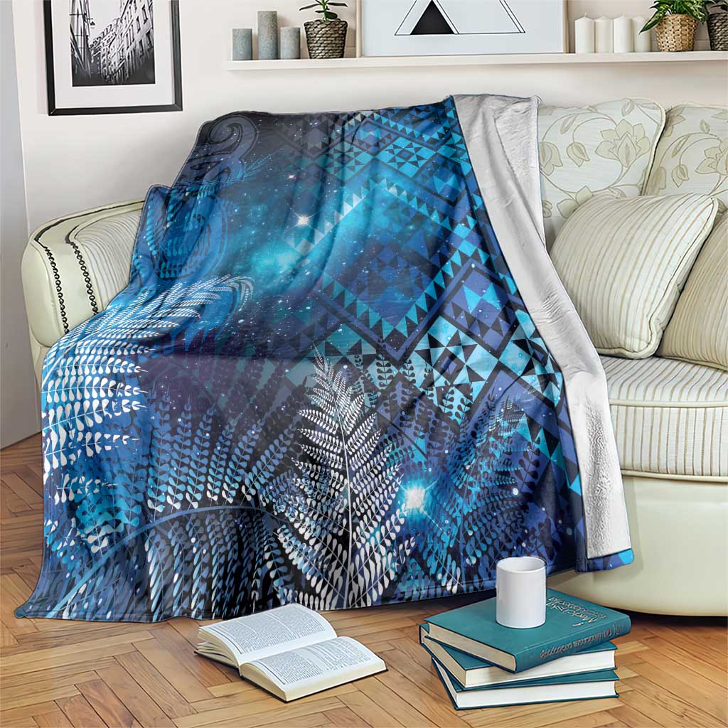 Aotearoa Taniko Matariki Blanket Cosmic Blue LT7 Blue - Polynesian Pride