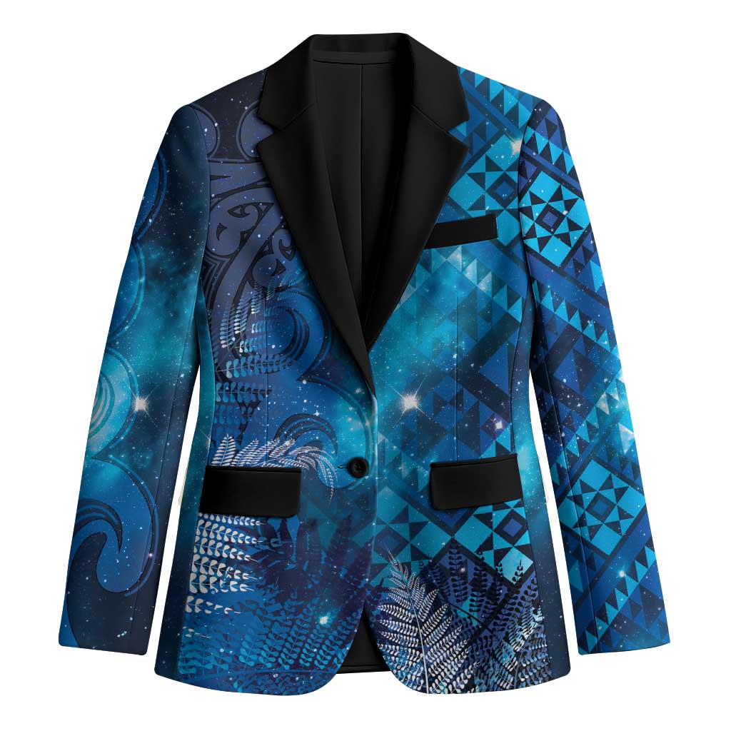 Aotearoa Taniko Matariki Blazer Cosmic Blue LT7 Unisex Blue - Polynesian Pride