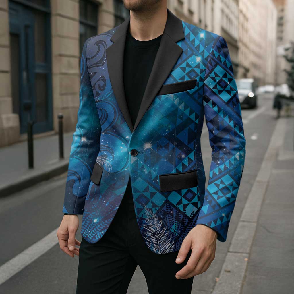 Aotearoa Taniko Matariki Blazer Cosmic Blue LT7 - Polynesian Pride