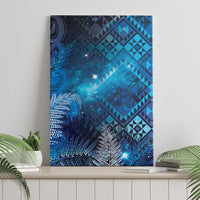 Aotearoa Taniko Matariki Canvas Wall Art Cosmic Blue LT7 - Polynesian Pride