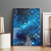 Aotearoa Taniko Matariki Canvas Wall Art Cosmic Blue LT7 - Polynesian Pride