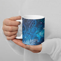 Aotearoa Taniko Matariki Ceramic Mug Cosmic Blue LT7 - Polynesian Pride
