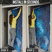 Aotearoa Taniko Matariki Door Cover Cosmic Blue LT7 - Polynesian Pride