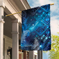 Aotearoa Taniko Matariki Garden Flag Cosmic Blue LT7 House Flag Blue - Polynesian Pride