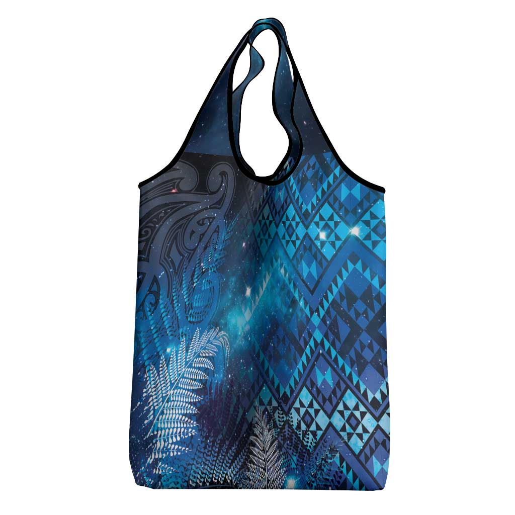 Aotearoa Taniko Matariki Grocery Bag Cosmic Blue
