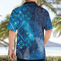 Aotearoa Taniko Matariki Hawaiian Shirt Cosmic Blue LT7 - Polynesian Pride