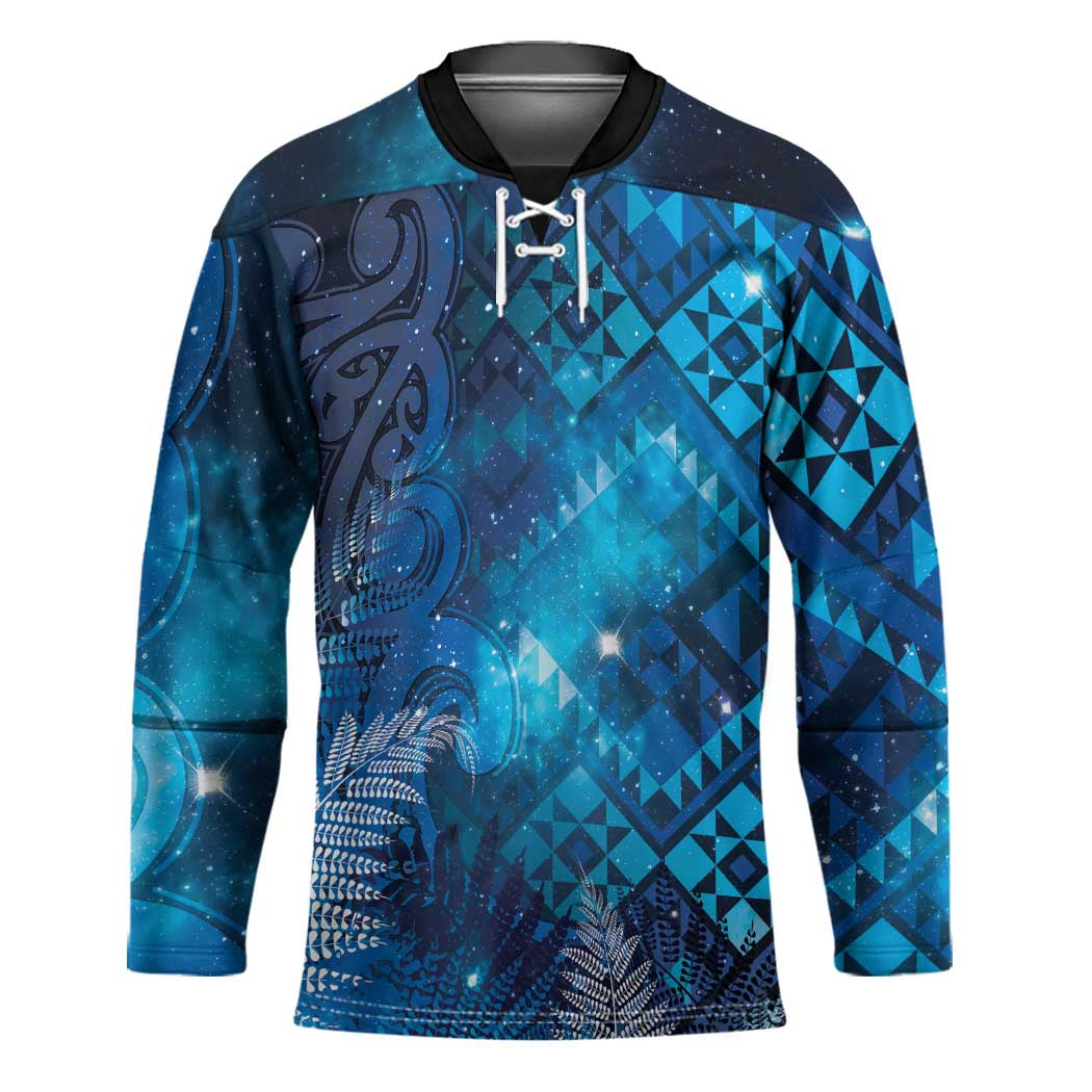 Aotearoa Taniko Matariki Hockey Jersey Cosmic Blue
