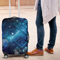 Aotearoa Taniko Matariki Luggage Cover Cosmic Blue LT7 Blue - Polynesian Pride
