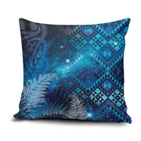 Aotearoa Taniko Matariki Pillow Cover Cosmic Blue LT7 Blue - Polynesian Pride