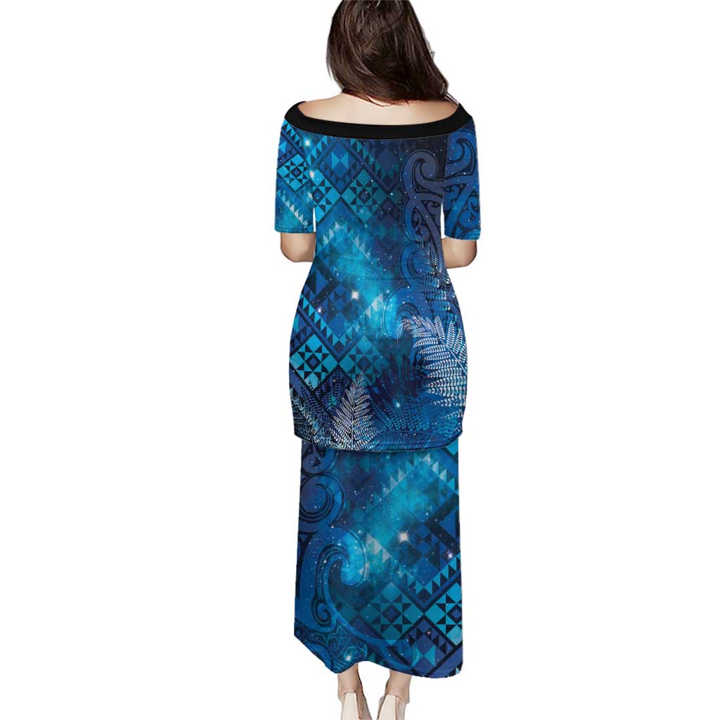 Aotearoa Taniko Matariki Puletasi Cosmic Blue LT7 - Polynesian Pride