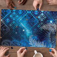 Aotearoa Taniko Matariki Puzzle Cosmic Blue LT7 - Polynesian Pride