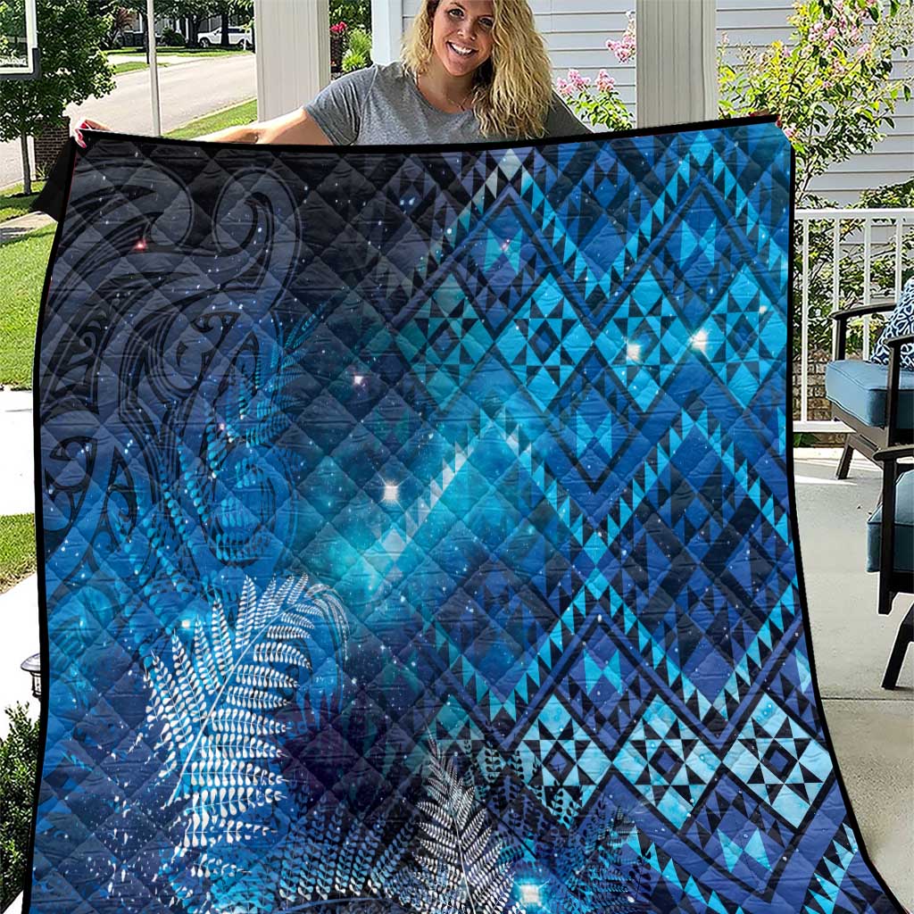 Aotearoa Taniko Matariki Quilt Cosmic Blue LT7 Blue - Polynesian Pride