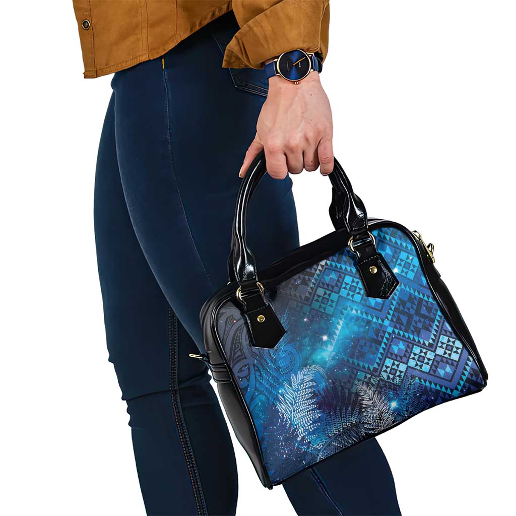 Aotearoa Taniko Matariki Shoulder Handbag Cosmic Blue LT7 - Polynesian Pride
