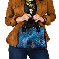 Aotearoa Taniko Matariki Shoulder Handbag Cosmic Blue LT7 - Polynesian Pride