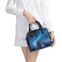 Aotearoa Taniko Matariki Shoulder Handbag Cosmic Blue LT7 - Polynesian Pride