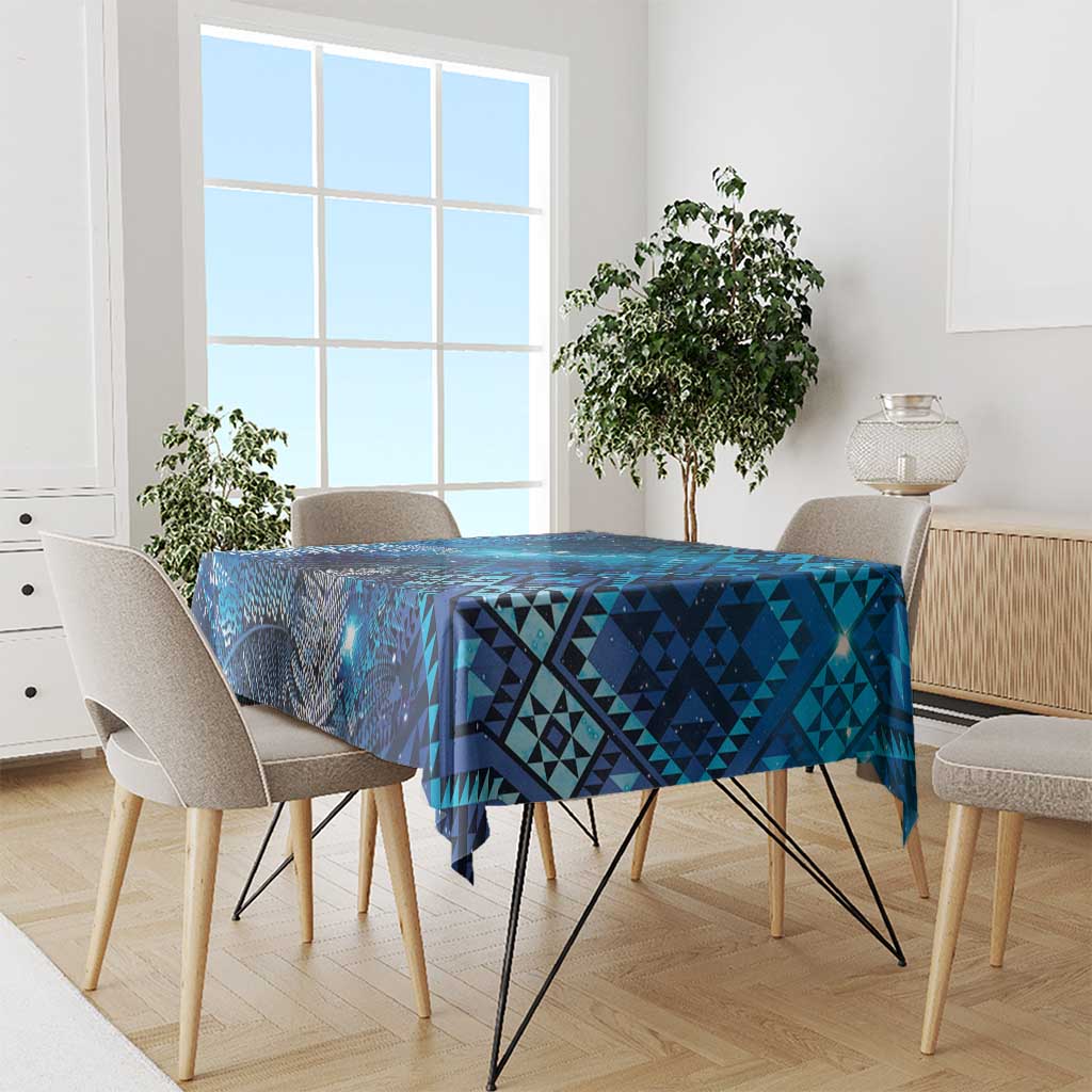 Aotearoa Taniko Matariki Tablecloth Cosmic Blue LT7 - Polynesian Pride
