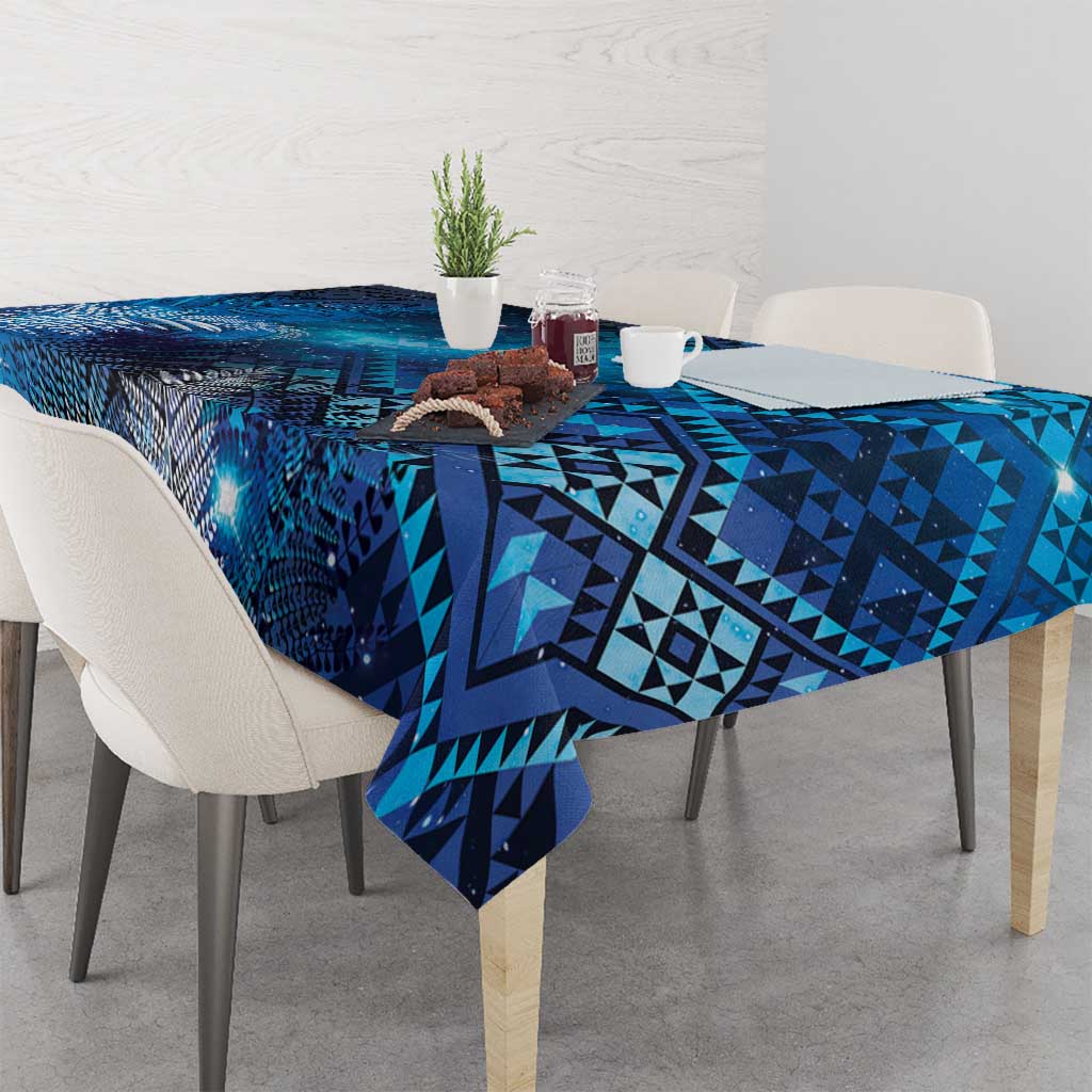 Aotearoa Taniko Matariki Tablecloth Cosmic Blue LT7 - Polynesian Pride