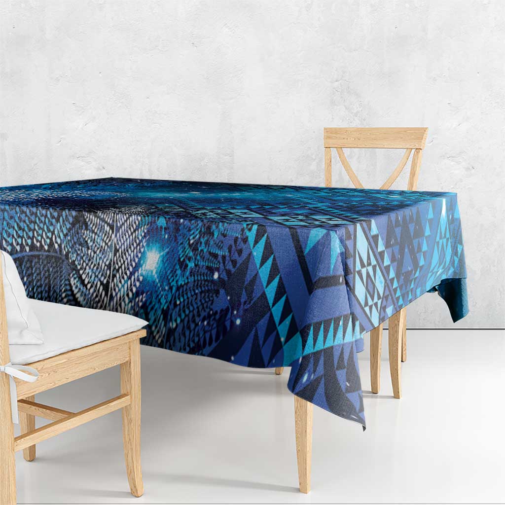 Aotearoa Taniko Matariki Tablecloth Cosmic Blue LT7 - Polynesian Pride